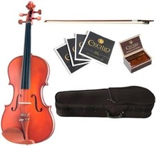 Viola Cecilio CVA-400 bordo flamejado costas e lados madeira maciça, 16 polegadas - Natural - comprar usado  Enviando para Brazil