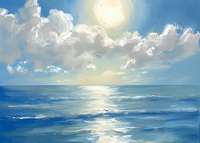 Ocean sunset artistic for sale  USA