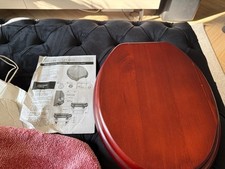 Toilet seat mahogany for sale  MANCHESTER