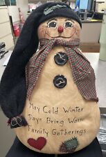 Winter primitive snowman for sale  Palmer