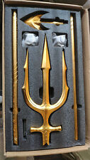 Enfeites em caixa de metal escala Aquaman liga de aço tridente 1/1 cosplay adereço 210cm, usado comprar usado  Enviando para Brazil