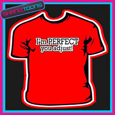 CAMISETA DE HOMBRE I'M perfect unisex , usado segunda mano  Embacar hacia Argentina