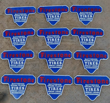 12X PNEUS DE PEDRA DE FOGO PLACA DE SINALIZAÇÃO ESMALTE PORCELANA TAMANHO 11,5"X8" POLEGADAS ÚNICO/S comprar usado  Enviando para Brazil