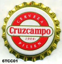 Chapa cerveza CRUZCAMPO 1904 dorado kronkorken tappi bottle cap capsule SIN USAR comprar usado  Enviando para Brazil