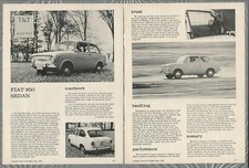 Usado, 1965 FIAT 850 Road Test, artigo de revista canadense, sedã Fiat comprar usado  Enviando para Brazil