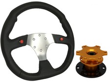 Chrome steering wheel for sale  PETERBOROUGH