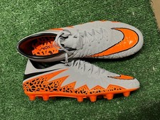 🔥Nike Hypervenom Neymar Phinish FG Cinza Laranja ACC *amostra de chuteiras de futebol EUA 11 comprar usado  Enviando para Brazil