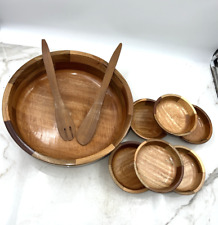 Wooden salad bowl for sale  Monroe