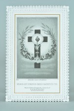 Santo Scheda Firmato Serz " Maggio He Be Mindful Di Tutti " Pizzo Bianco Canivet comprar usado  Enviando para Brazil