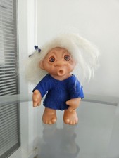 VINTAGE 1977 THOMAS DAM TROLL 9" O USTA RUCHOME RAMIĘ ORYGINALNY STRÓJ DENMARK 604, używany na sprzedaż  Wysyłka do Poland