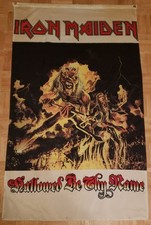 Iron Maiden Hallowed Be Thy Name Flag Vintage Novo sem etiquetas Motorhead Judas Priest comprar usado  Enviando para Brazil