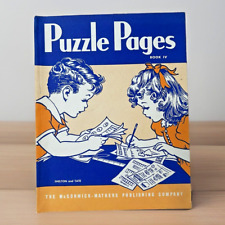 Vintage Teaching Material ~ Puzzle Pages ~ Book IV~ Reading Comprehension ~ 1944 comprar usado  Enviando para Brazil
