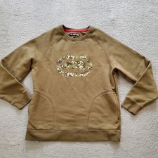 Moletom masculino vintage Ecko Unltd grande verde camuflado logotipo gola redonda bolsos Y2K comprar usado  Enviando para Brazil