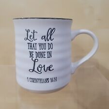 Caneca de café SHEFFIELD HOME Let All That You Do Be Done In Love Corinthians 16:14 comprar usado  Enviando para Brazil