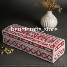 Usado, Elegante caixa de joias floral com incrustação óssea artesanal luxo incrustação óssea estojo de joias comprar usado  Enviando para Brazil