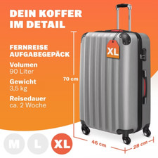 Monzana silber hartschalenkoff gebraucht kaufen  Gelsenkirchen