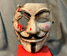 V para VENDETTA Anonymous MÁSCARA DE PVC PERSONALIZADA Guy Fawkes COSPLAY halloween disfraz KO comprar usado  Enviando para Brazil