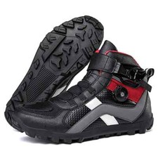 Botas de equitação de motocicleta sapatos de corrida anti-queda botão de lazer sapatos de prancha de equitação comprar usado  Enviando para Brazil