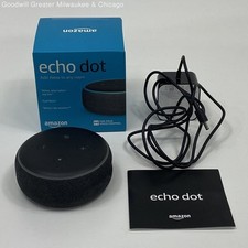 Amazon Black Fabric Echo Dot 3ª Geração Alto-falante Inteligente Excelente Controle de Voz Alexa comprar usado  Enviando para Brazil