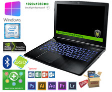 Używany, Stacja robocza MSI 15 HD Core i7-7700 32GB DDR4 NVme, NVidia Quadro 4GB, Windows 11 na sprzedaż  Wysyłka do Poland