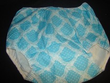 Capa de fralda de tecido forrada de plástico vintage azul tamanho grande nova estoque antiga comprar usado  Enviando para Brazil