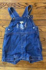 Macacão jeans vintage Precious Moments shorts infantil meninas 24M comprar usado  Enviando para Brazil