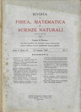 Rivista fisica matematica usato Rivista fisica matematica usato  Italia