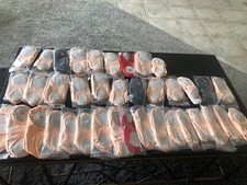 Lote 38 Chinelos de Balé de Lona Sola Dividida Principalmente Rosa Vários Tamanhos Criança-Adulto comprar usado  Enviando para Brazil