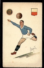 Cartolina illustrata calcio usato  Italia