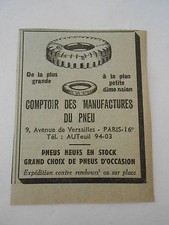 Comptoir manufactures pneu d'occasion  Expédié en Belgium