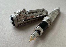 Usado, Caneta-tinteiro Montblanc Writers Kipling aço 0,5 mm nova na caixa Wolf Design colecionável comprar usado  Enviando para Brazil