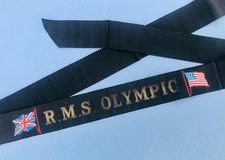 White Star Line R.M.S.FITA DE NOITE DE GALA DE SEDA "OLÍMPICA". comprar usado  Enviando para Brazil