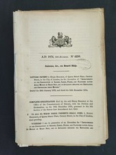 ESTABILIZADOR MARÍTIMO 1874 ANTIGO NAVIO PATENTE SALÕES E CABINES Reino Unido Henry Bessemer comprar usado  Enviando para Brazil