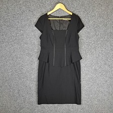 Vestido Basco Feminino Tamanho 14 Preto Elástico Carreira Corporativa Escritório Trabalho comprar usado  Enviando para Brazil