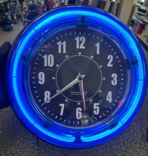 Neon clock retro for sale  New Haven