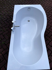 Shaped bath shower for sale  SOLIHULL