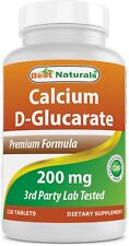 Best Naturals cálcio D-glucarato 200 mg 120 comprimidos, usado comprar usado  Enviando para Brazil