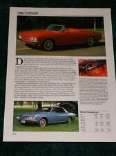 1966 Chevy Corvair Spec Sheet Info Photo 66 500 Monza Corsa Coupe conversível, usado comprar usado  Enviando para Brazil