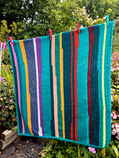 Hand crochet rug for sale  HOLYHEAD