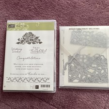 Stampin floral phrases for sale  CHERTSEY