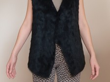 Fellweste damen schwarz gebraucht kaufen  München