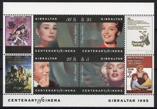 Gibraltar 1995 Kino : Dobry arkusz VF MNH na sprzedaż  Wysyłka do Poland