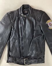 Vintage leather biker for sale  ROYSTON