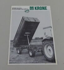 Prospektblatt krone zweiachs gebraucht kaufen  Jever