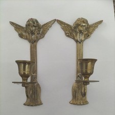 Pair modern brass for sale  EAST GRINSTEAD