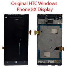 Original HTC Windows Phone 8X LCD Display Bildschirm Einheit Touchscreen schwarz comprar usado  Enviando para Brazil
