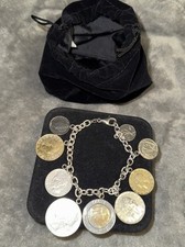 Moeda de prata esterlina 925 - Milor Italy Lira com pulseira de corrente 8". Novo na caixa  comprar usado  Enviando para Brazil