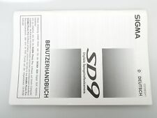 Sigma sd9 benutzerhandbuch gebraucht kaufen  Herford