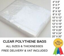 Sacos de polietileno transparente plástico TODOS OS TAMANHOS artesanato armazenamento de alimentos pequenos grandes mais baratos comprar usado  Enviando para Brazil