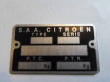 Typenschild citroen schild gebraucht kaufen  Deutschland